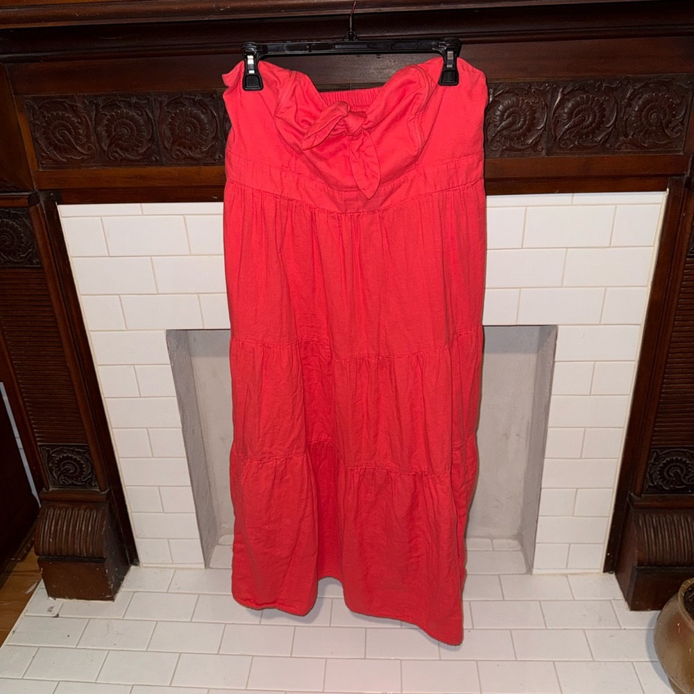 Universal Thread Coral Strapless Dress